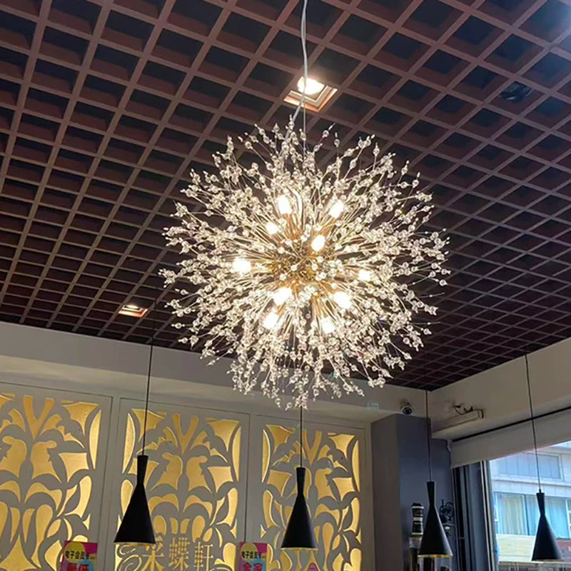 Modern Dandelion LED Lighting Pendant Lights Living Room Dining Room Bedroom pendant Lights Starry Fireball Lighting Fixtures