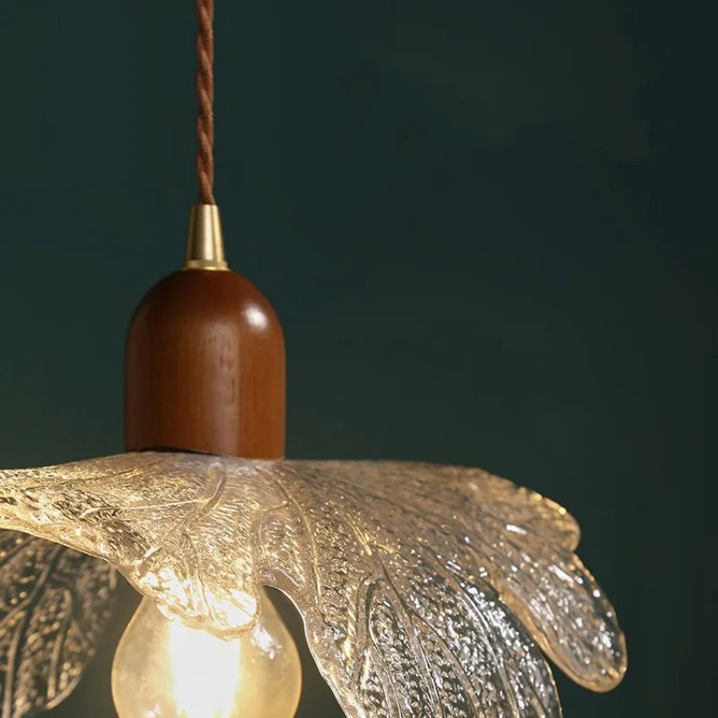 أضواء قلادة نحاسية زجاجية من DecorBites™ على الطراز الياباني لغرفة المعيشة وغرفة النوم والبار