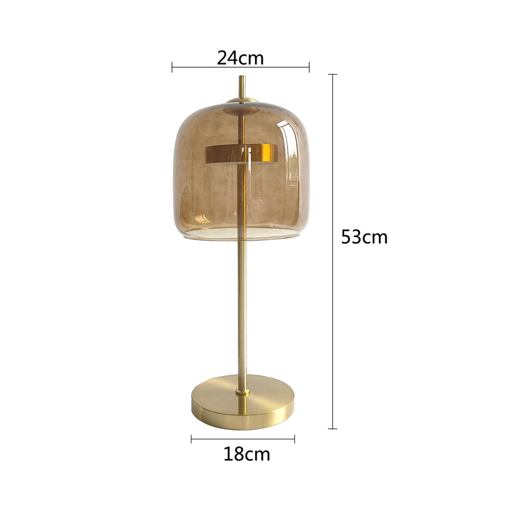DecorBites™ Glass Table Lamp - Vistosi Jube Replica Design for Creative Home Lighting