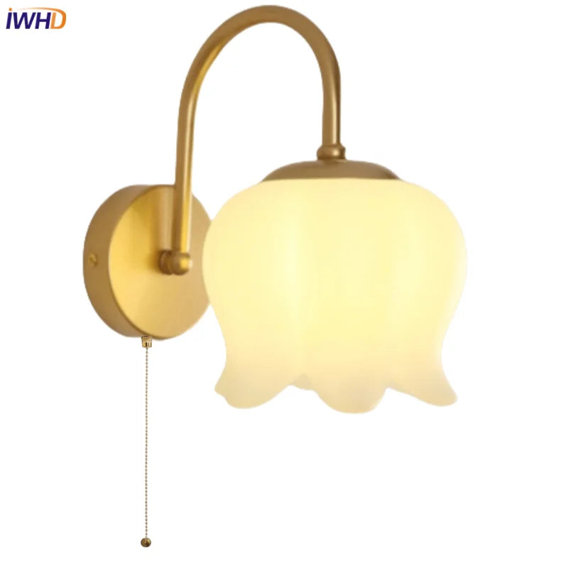DecorBites™ مصباح جداري LED من الحديد بمفتاح سحب لسلم المنزل الحديث