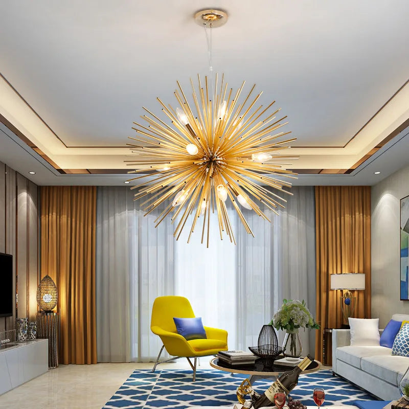 DecorBites™ Golden Ball Pendant Lamp for Home and Office décor