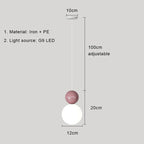 Nordic Cream Metal Pendant Light