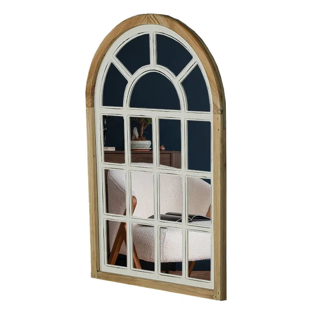 مرآة DecorBites™ Gothic Rose Window المنحوتة لتزيين الجدران في غرفة المعيشة وغرفة النوم