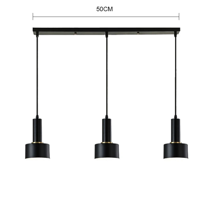 DecorBites™ مصباح معلق LED ذهبي E27 ثريا Nordic لغرفة المعيشة وغرفة النوم الداخلية
