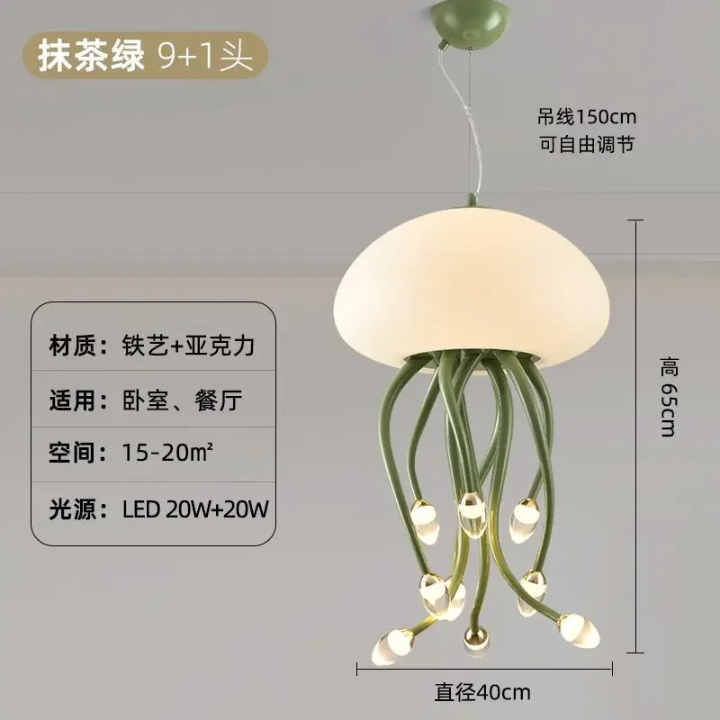 DecorBites™ مصباح قنديل البحر Kawaii LED لديكور وإضاءة غرفة النوم