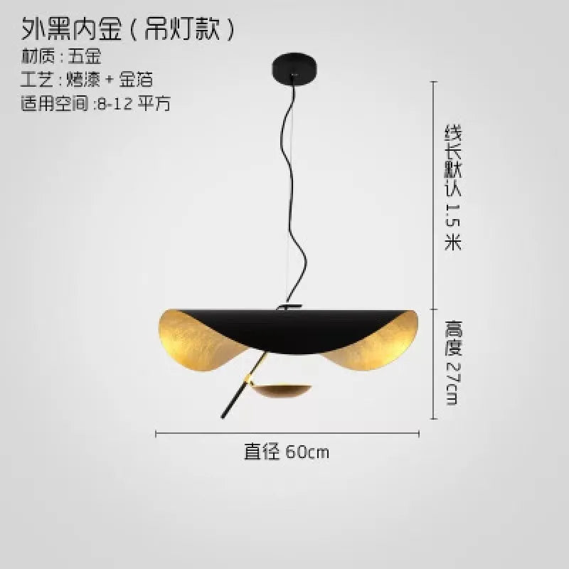 أضواء قلادة LED بخامة ذهبية من DecorBites™: مصابيح معلقة عصرية لغرفة المعيشة وغرفة النوم