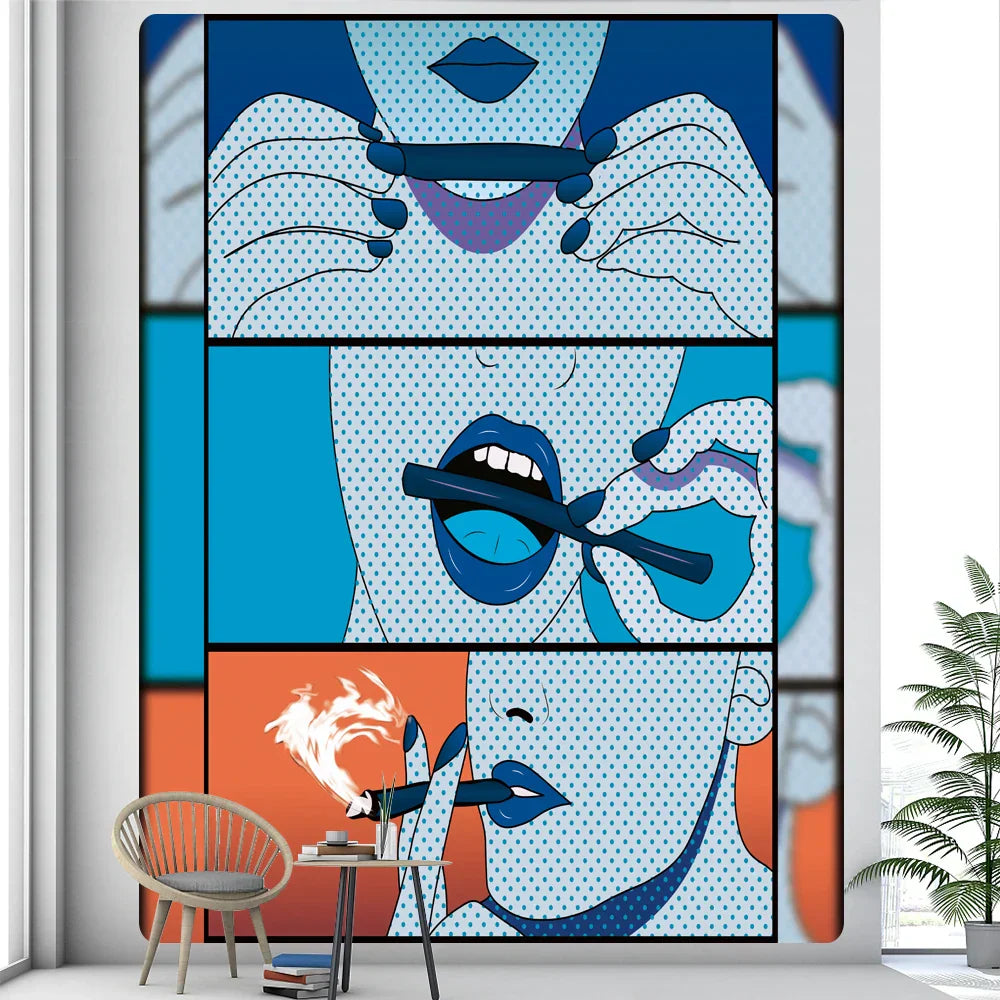 DecorBites™ Abstract Woman Tarot Card Tapestry Wall Hanging for Boho Room Decor