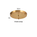 DecorBites™ Clear Glass Nordic LED Pendant Light Fixture with Brass Knob Switch