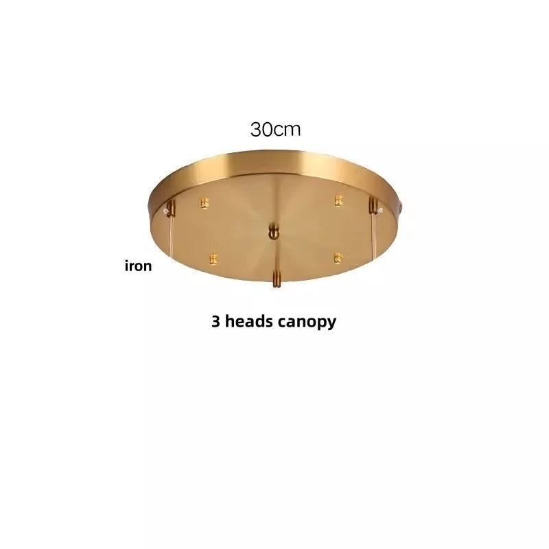 DecorBites™ Glass Copper LED Pendant & Luxury Hanging Light Fixture