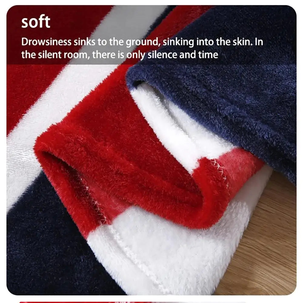 DecorBites™ Cozy Flannel Throw Blanket for Sofas, Cars, and Travel