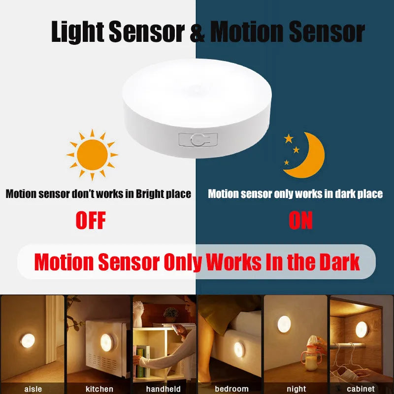 DecorBites™ مصباح LED 3 في 1 بمستشعر حركة للخزائن والدواليب