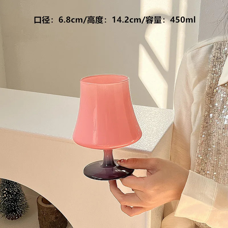 DecorBites™ Gem Champagne Coupe Goblet Glass Set for Cocktails and Desserts