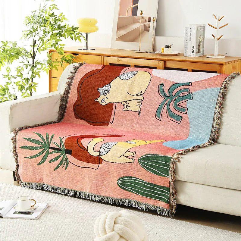 DecorBites™ Leopard Print Throw Blanket
