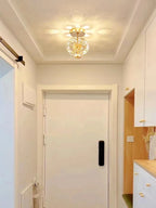 European K9 Crystal Mini Pendant Light in Polished Chrome