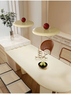 European Butterfly Pendant Light in Cream Metal