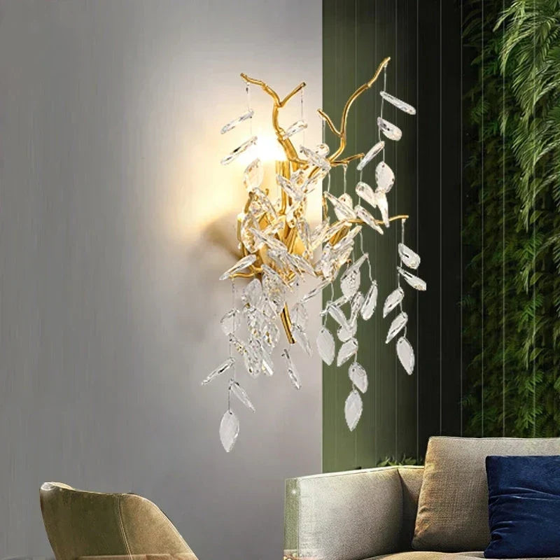 DecorBites™ Crystal Wall Lamp: High-End Nano Technology Luxury LED Lighting for Home Décor