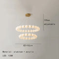 نجفة أكريليك LED من DecorBites™ لغرفة المعيشة وغرفة النوم والردهة، مصابيح معلقة