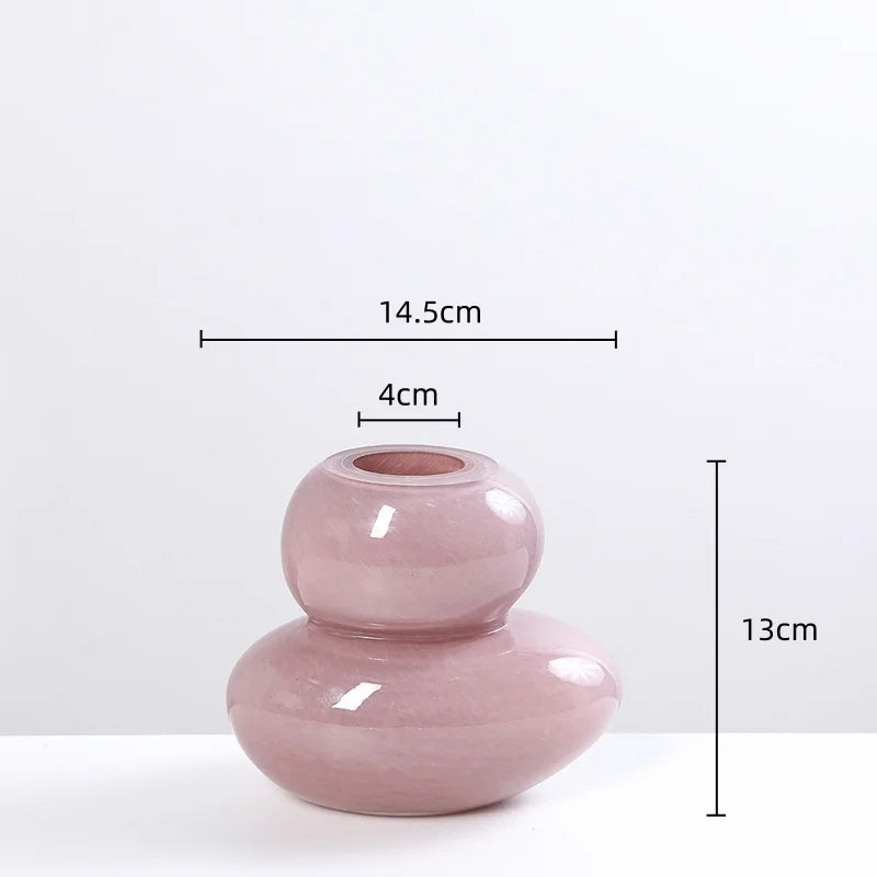 DecorBites™ Geometric Glass Vase Stackable Terrarium Home Decor Flower Arrangement Holder