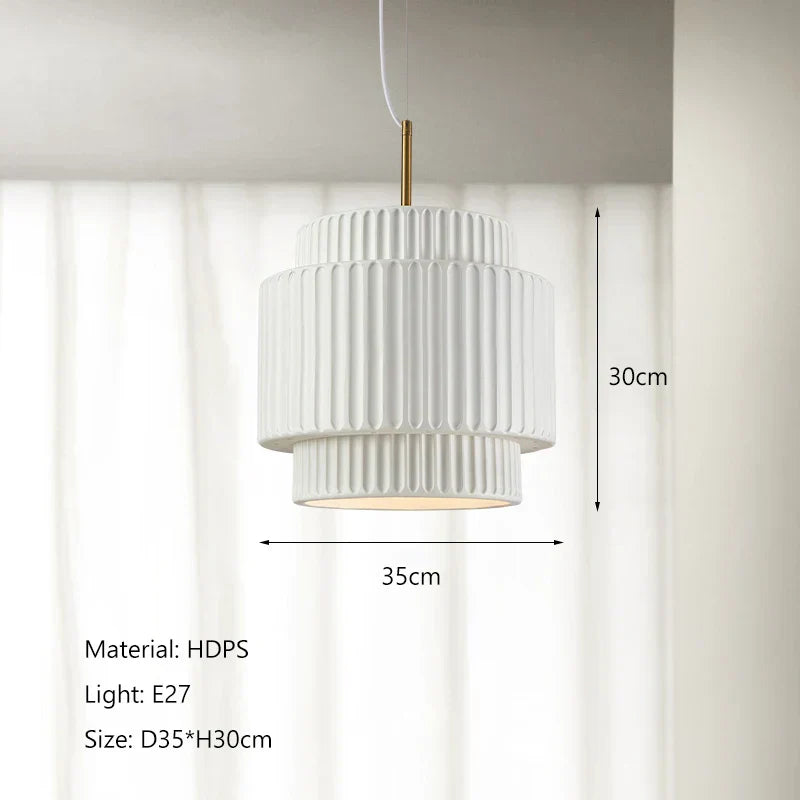 ثريا DecorBites™ Cream Wind LED: طراز واري سابي نورديك البسيط لغرفة الطعام وغرفة النوم والبار