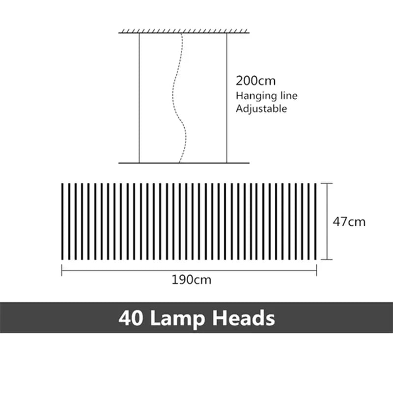 ثريا سقف LED DecorBites™ لجزيرة المطبخ، غرفة المعيشة، غرفة الطعام، إضاءة البار