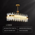 DecorBites™ Gold Round Crystal Pendant Light Chandelier for Bedroom and Living Room
