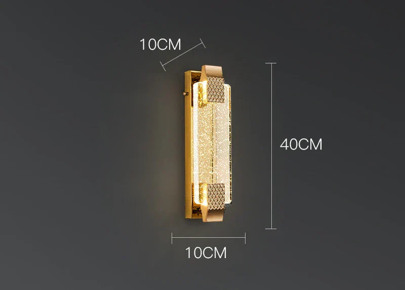 DecorBites™ Crystal Wall Lamp - Luxury Living Room Decor, Bedroom & Aisle Lighting