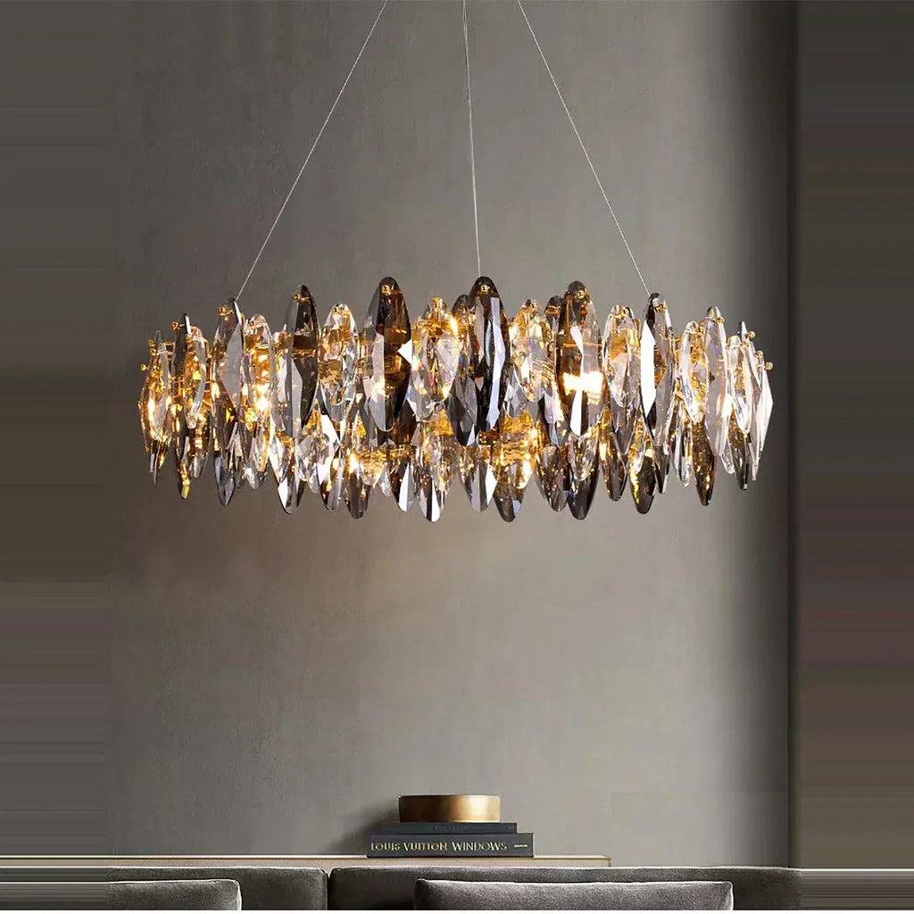 DecorBites™ Crystal Dimmable LED Pendant Lights: Modern Indoor Artistic Hanging Lamps