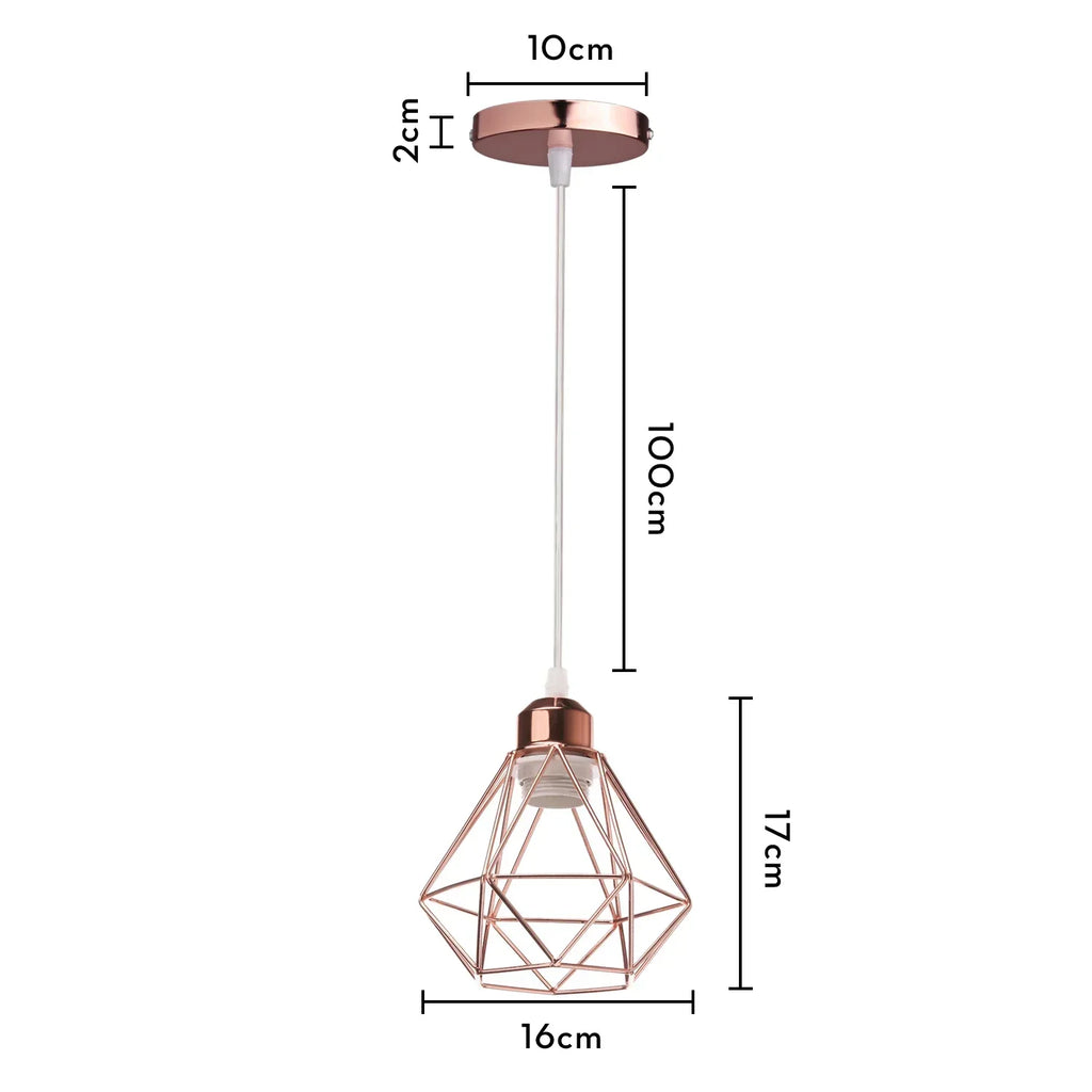 مصباح تعليق LED صناعي قديم طراز لوفت من DecorBites™ للمنزل وغرفة المعيشة والمطبخ