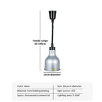 Vintage Telescopic Stainless Steel Buffet Heat Pendant Lamp