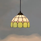 European Stained Glass Pendant Light, 20cm