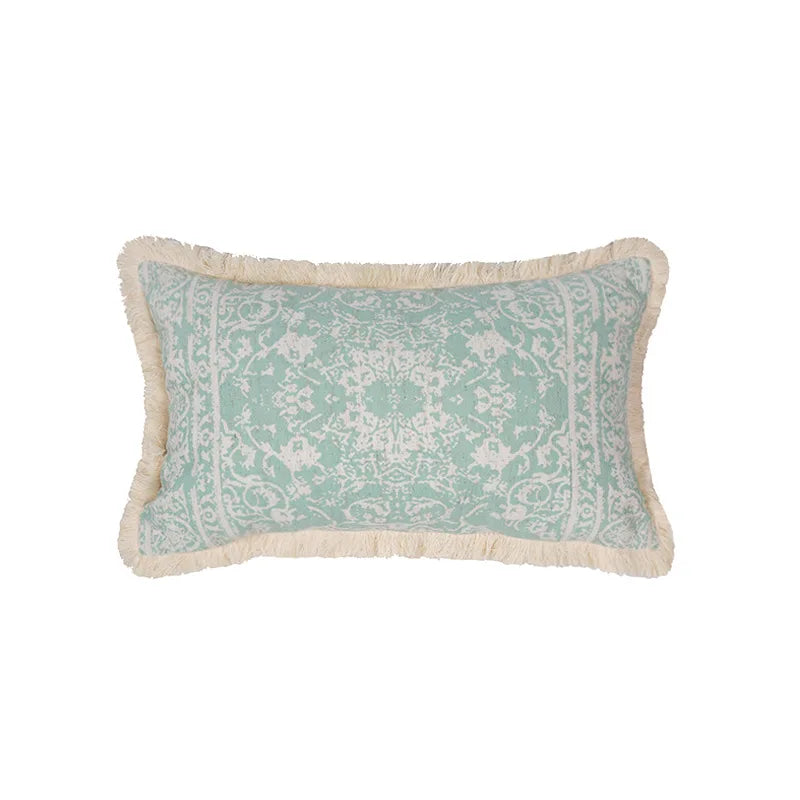 DecorBites™ Cotton Crochet Tassel Cushion Cover for Sofa Lumbar Backrest Home Decor