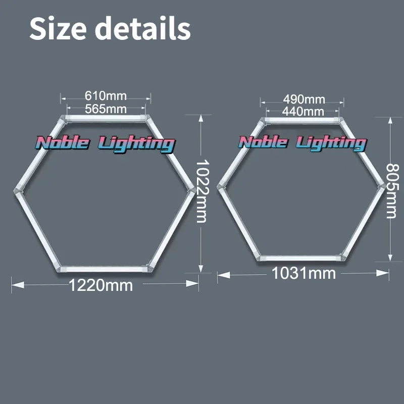 DecorBites™ Hexagon LED Ceiling Light: High-Performance, Best-Selling, Honeycomb Design