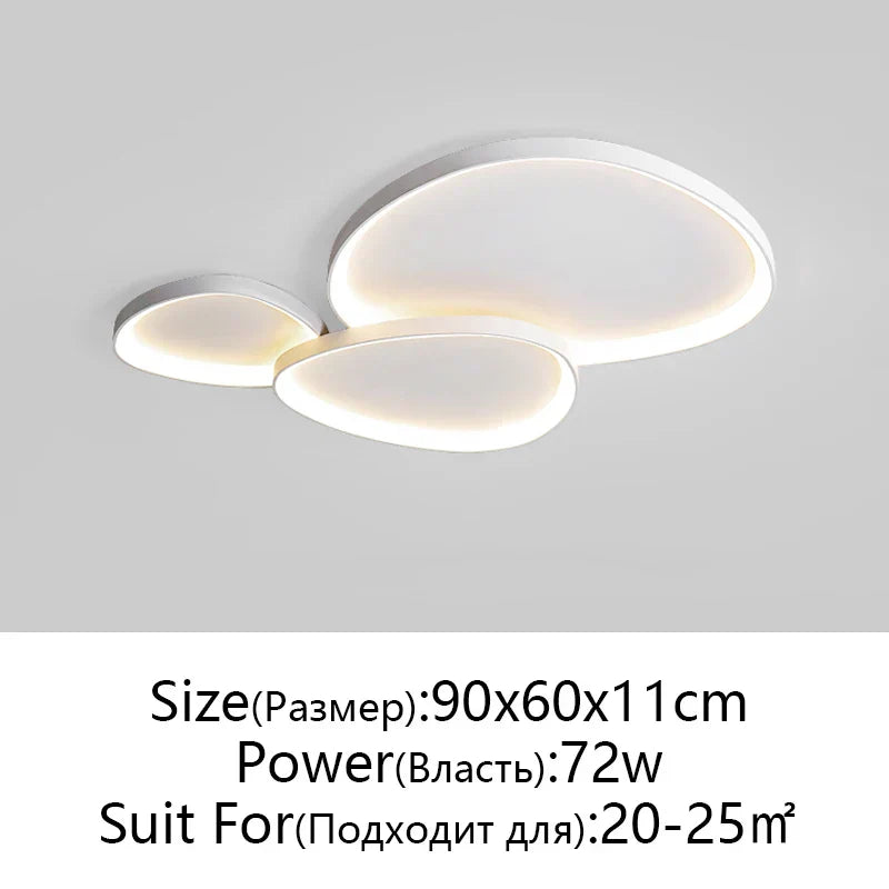 DecorBites™ ثريا LED: وحدة إضاءة داخلية عصرية لغرفة النوم والمطبخ وغرفة المعيشة