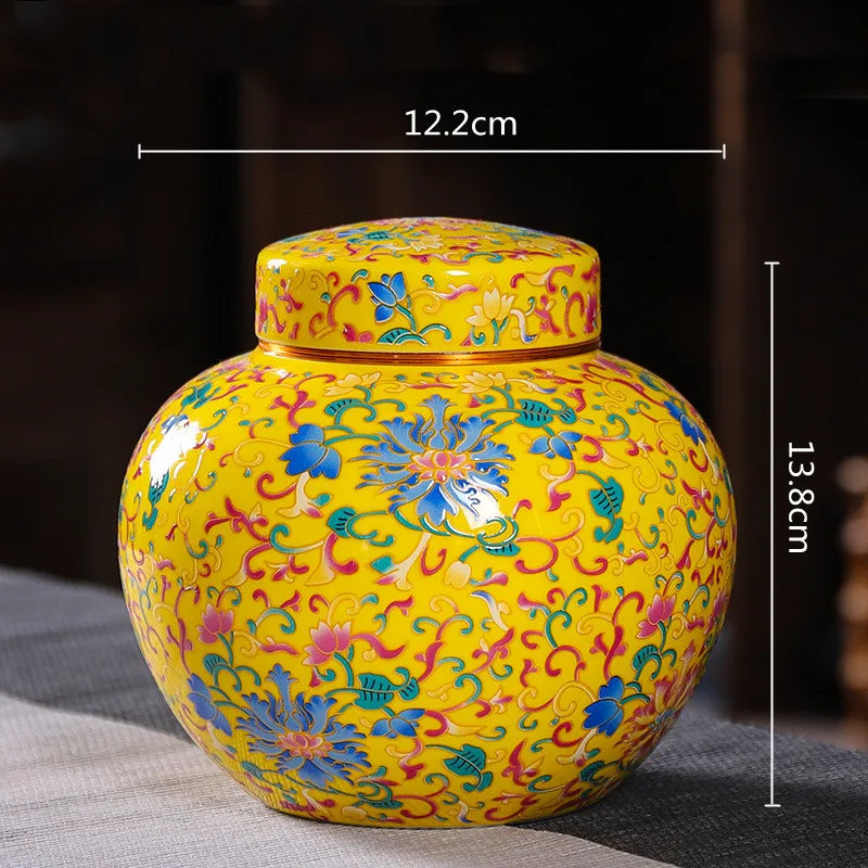 إبريق شاي مينا DecorBites™ من السيراميك - وعاء قهوة محكم الإغلاق
