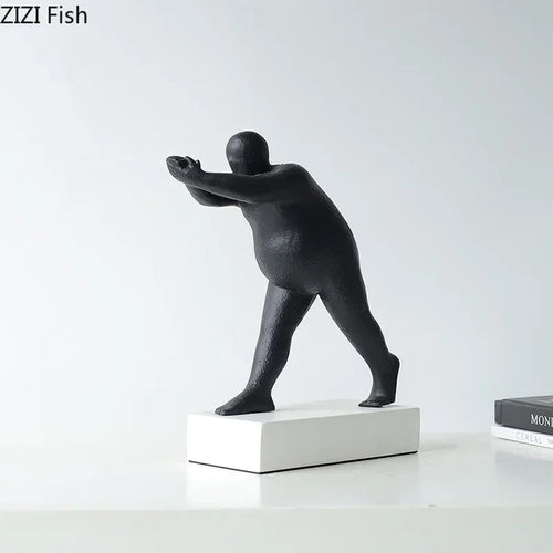 Sculpture abstraite en résine Décoration d'intérieur moderne par DecorBites™