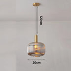 Modern Ring Glass Pendant Light