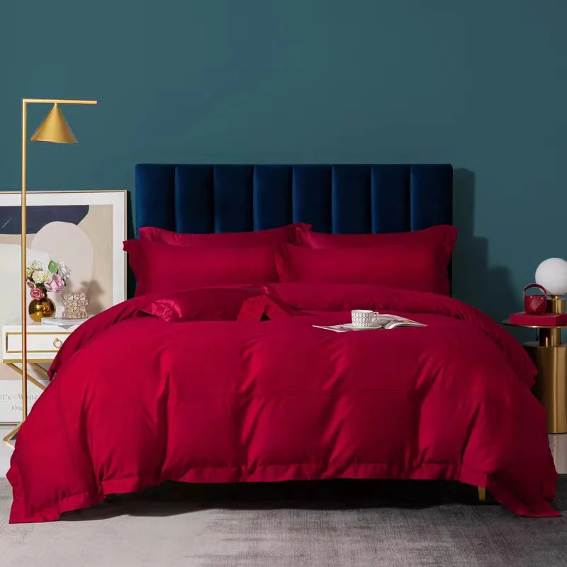 DecorBites™ 1000TC Egyptian Cotton Luxury Hotel Bedding Set: Duvet Cover, Sheet Set, Pillowcases