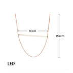 Contemporary Leather Belt Dimmable LED Pendant Light