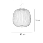 Spokes Birdcage Pendant Light in Polished Chrome