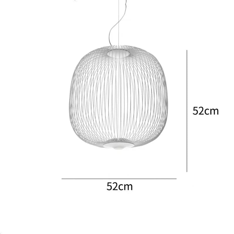 Spokes Birdcage Pendant Light in Polished Chrome