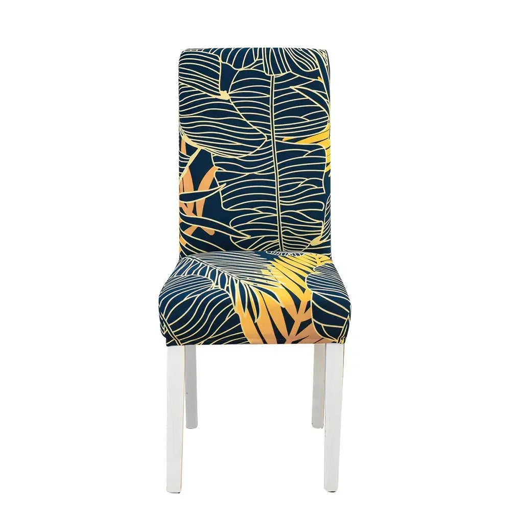 DecorBites™ Geometric Stretch Chair Cover Slipcovers | Elastic Seat Case