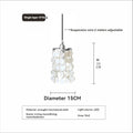Modern Shell Pendant Chandelier in Gold or Chrome