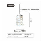 Modern Shell Pendant Chandelier in Gold or Chrome
