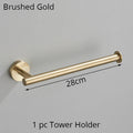 DecorBites™ Bathroom Hardware Set Shelf Paper Holder Hook Towel Rack Ring Bath Accessories