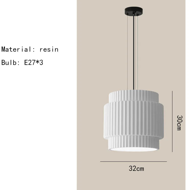 DecorBites™ Elegant Resin Chandeliers Dining Room Bedside Lamp E27 Adjustment