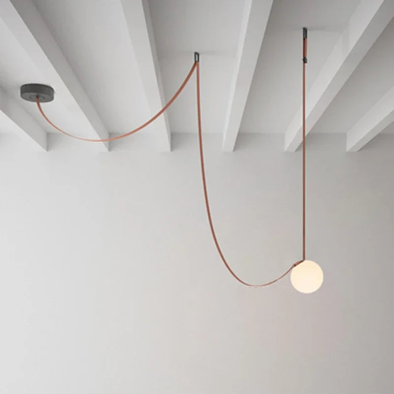 DecorBites™ Glass Ball Pendant Light for Living Room Dining Stair Lighting