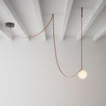 DecorBites™ Glass Ball Pendant Light: Modern loft lighting for living room, dining room, stairwell.