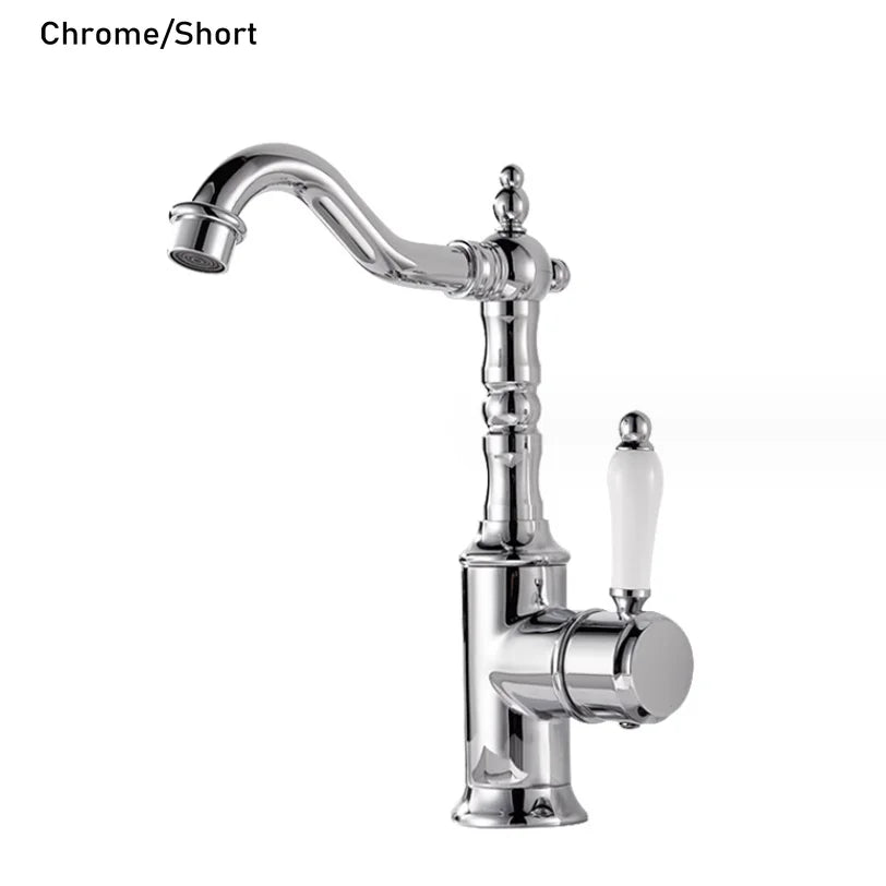DecorBites™ Gold Luxury Kitchen Faucet for Household Sink, Hot and Cold Water Mixer