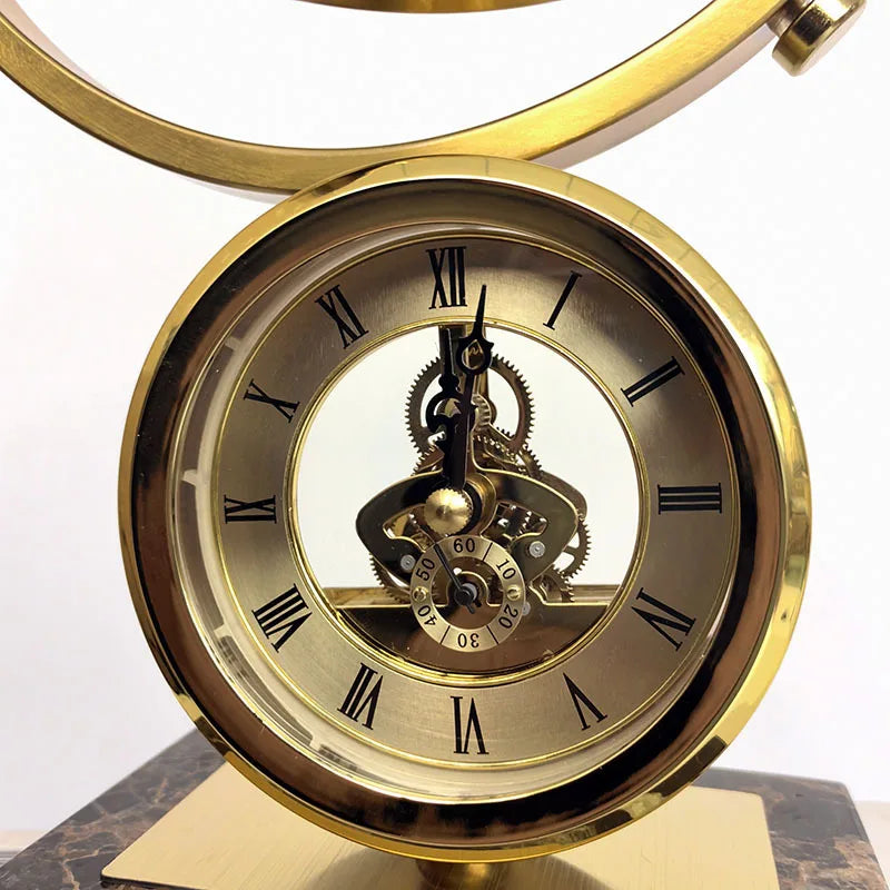 DecorBites™ Clock Globe Decoration: Elegant Office & Living Room Home Decor