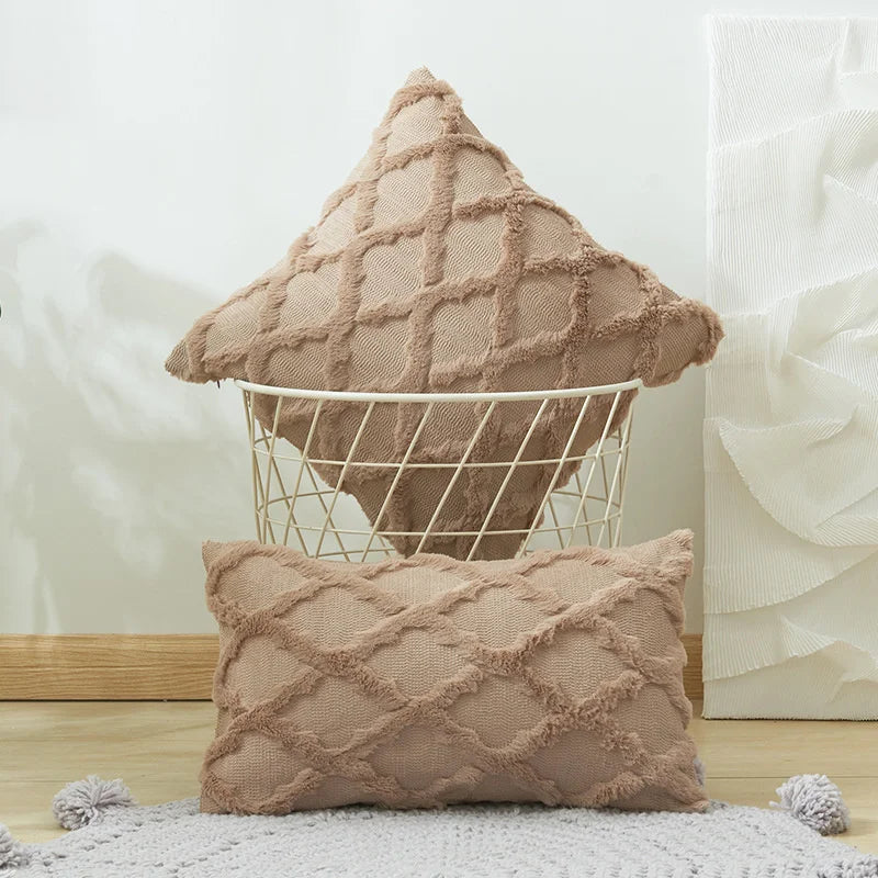DecorBites™ Diamond Embroidery Cushion Cover for Modern Home Decor